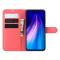  Xiaomi Redmi Note 8T - Litchi Plånboksfodral - Röd