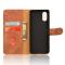  Sony Xperia 10 VI Fodral Skin Touch Läder Fodral Brun