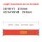 ColorPop Apple Watch 42/44/45/46/49 mm Armband Nylon Trail Loop Orangeröd