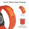 ColorPop Apple Watch 42/44/45/46/49 mm Armband Nylon Trail Loop Orangeröd