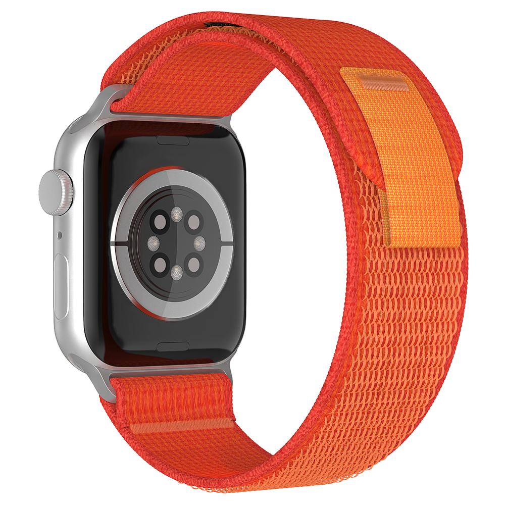 ColorPop Apple Watch 38/40/41/42 mm Armband Nylon Trail Loop Orangeröd