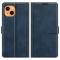  iPhone 13 Fodral Solid Läder Blå