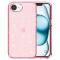  iPhone 17e / 16e Skal Glitter Shockproof Rosa
