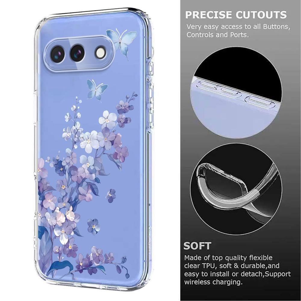 Google Pixel 10a Skal Med Tryck Blommor