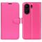  Xiaomi Redmi 13C 4G Fodral Litchi Läder Rosa