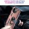  iPhone 14 Plus Skal Shockproof Ring Roséguld