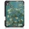  iPad Mini 2024/2021 Fodral Tri-Fold Pennhållare Peach Blossom