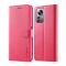 LC.IMEEKE LC.IMEEKE Xiaomi 12 Fodral Läder Röd/Rosa
