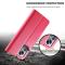 LC.IMEEKE LC.IMEEKE Xiaomi 12 Fodral Läder Röd/Rosa
