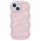  iPhone 15 Mobilskal Wavy Textur Rosa