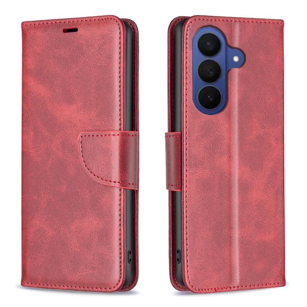  Samsung Galaxy S26 Fodral Läder Röd