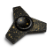  Fidget Spinner Trio Metal - Svart/Guld