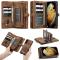 CASEME Samsung Galaxy S21 - CASEME 2-i-1 Multifunktionellt Plånboksfodral - Brun