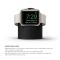  Apple Watch Silikon Stativ Svart
