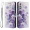  Samsung Galaxy A27 5G Fodral Läder Rosor Lila
