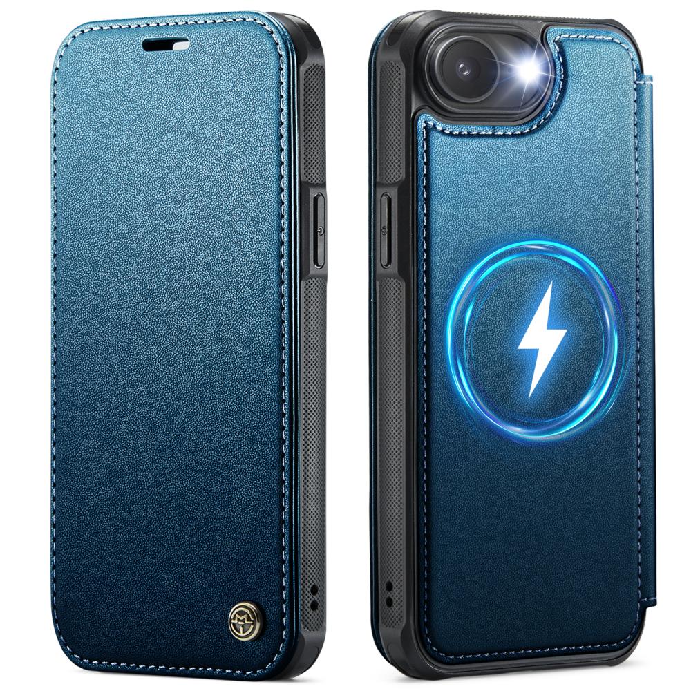 CASEME CASEME iPhone 16e/17e Skal RFID Plånbok Blå