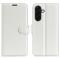  Samsung Galaxy A37 5G Fodral Litchi Läder Vit