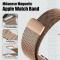  Apple Watch 38/40/41/42 mm Armband Milanese Roséguld