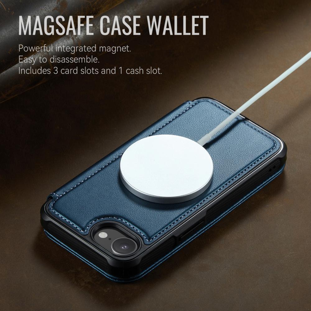 CASEME CASEME iPhone 16e/17e Skal RFID Plånbok Blå