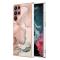  Samsung Galaxy S23 Ultra Skal Marmor TPU Rosa