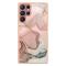  Samsung Galaxy S23 Ultra Skal Marmor TPU Rosa