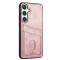 AZNS AZNS Samsung Galaxy S25 Skal Med Kortfack Läder Roséguld