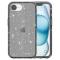  iPhone 17e / 16e Skal Glitter Shockproof Svart