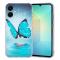 Samsung Galaxy A07 Skal Med Tryck Blå Fjäril