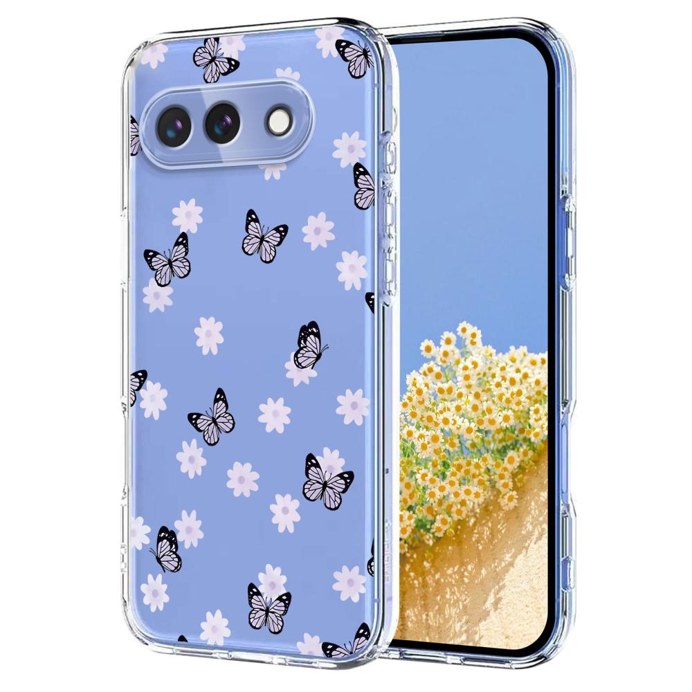  Google Pixel 10a Skal Med Tryck Fjärilar / Blommor