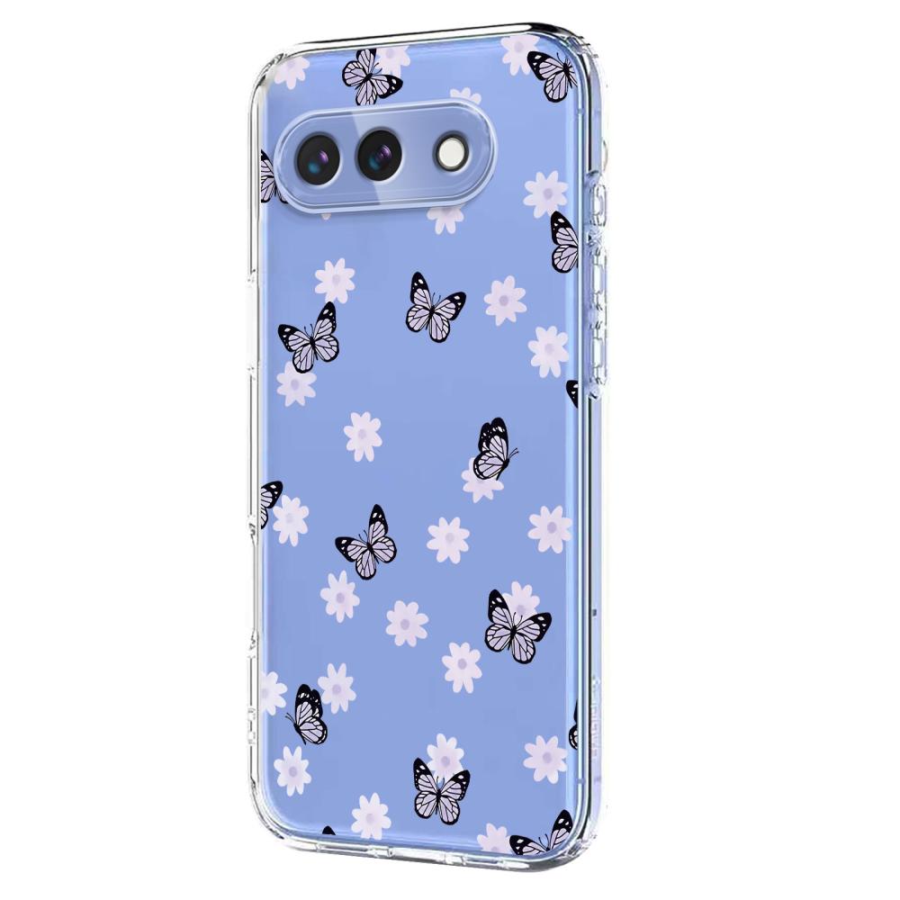  Google Pixel 10a Skal Med Tryck Fjärilar / Blommor