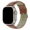 ColorPop Äkta Läder Armband Apple Watch 42/44/45/46/49 mm Brun