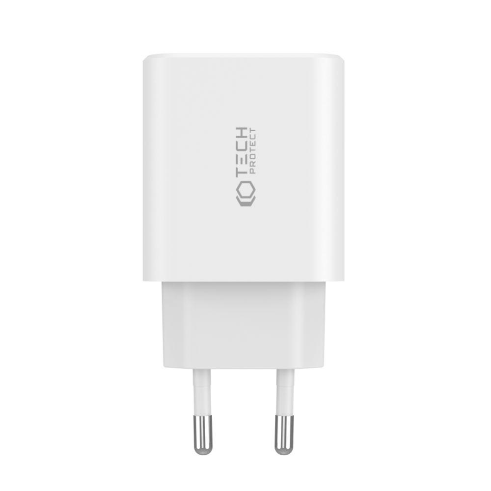 Tech-Protect Tech-Protect 30W PD/QC Väggladdare 2x USB-C 1x USB-A Svart