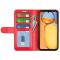  Xiaomi Redmi 13C 4G Fodral Crazy Horse Läder Röd