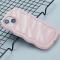  iPhone 14 Mobilskal Wavy Textur Rosa