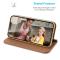 DUX DUCIS DUX DUCIS iPhone 15 Plus Fodral RFID Läder Brun