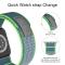 ColorPop Apple Watch 42/44/45/46/49 mm Armband Nylon Trail Loop Blå/Grön