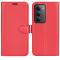  Xiaomi Redmi 15 Fodral Litchi Läder Röd