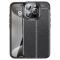  iPhone 16 Pro Max Skal Litchi Textur Svart