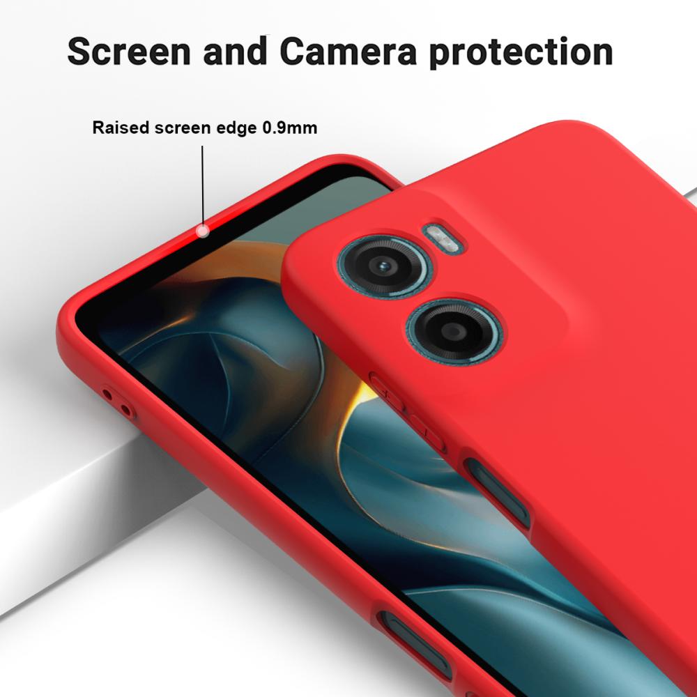  Motorola Moto G06 Power Skal Liquid Silikon Röd