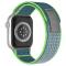 ColorPop Apple Watch 38/40/41/42 mm Armband Nylon Trail Loop Blå/Grön