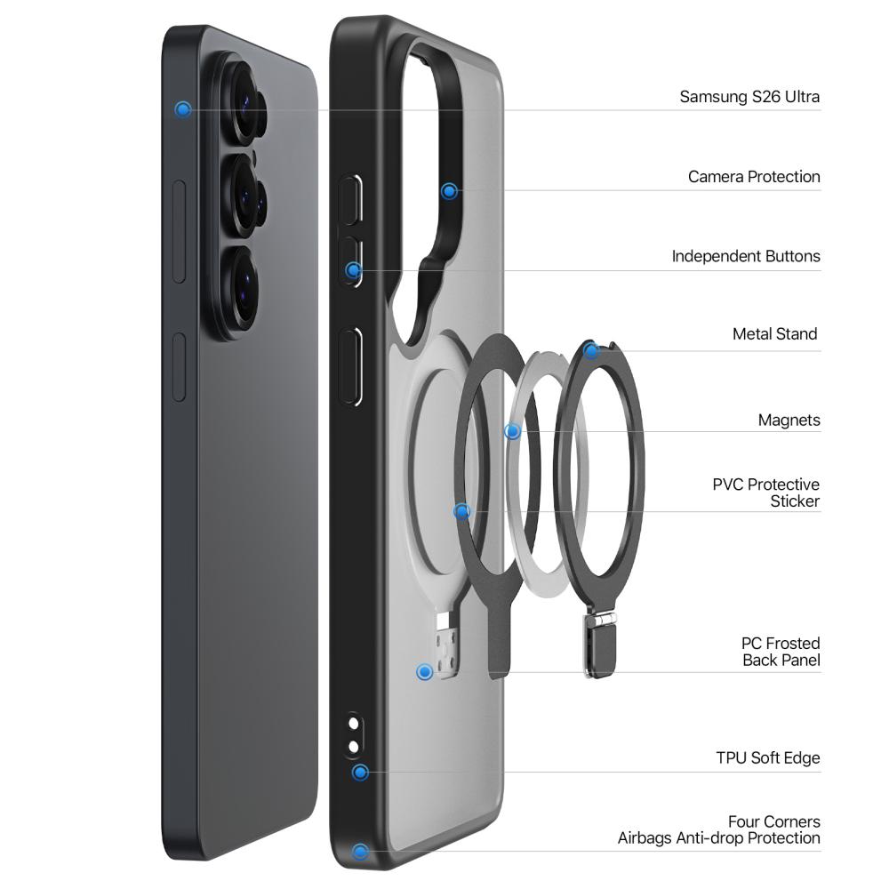 DUX DUCIS DUX DUCIS Galaxy S26 Ultra Skal MagSafe Kickstand Yind Series