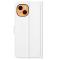  iPhone 13 Mini - Litchi Skin Läder Fodral - Vit