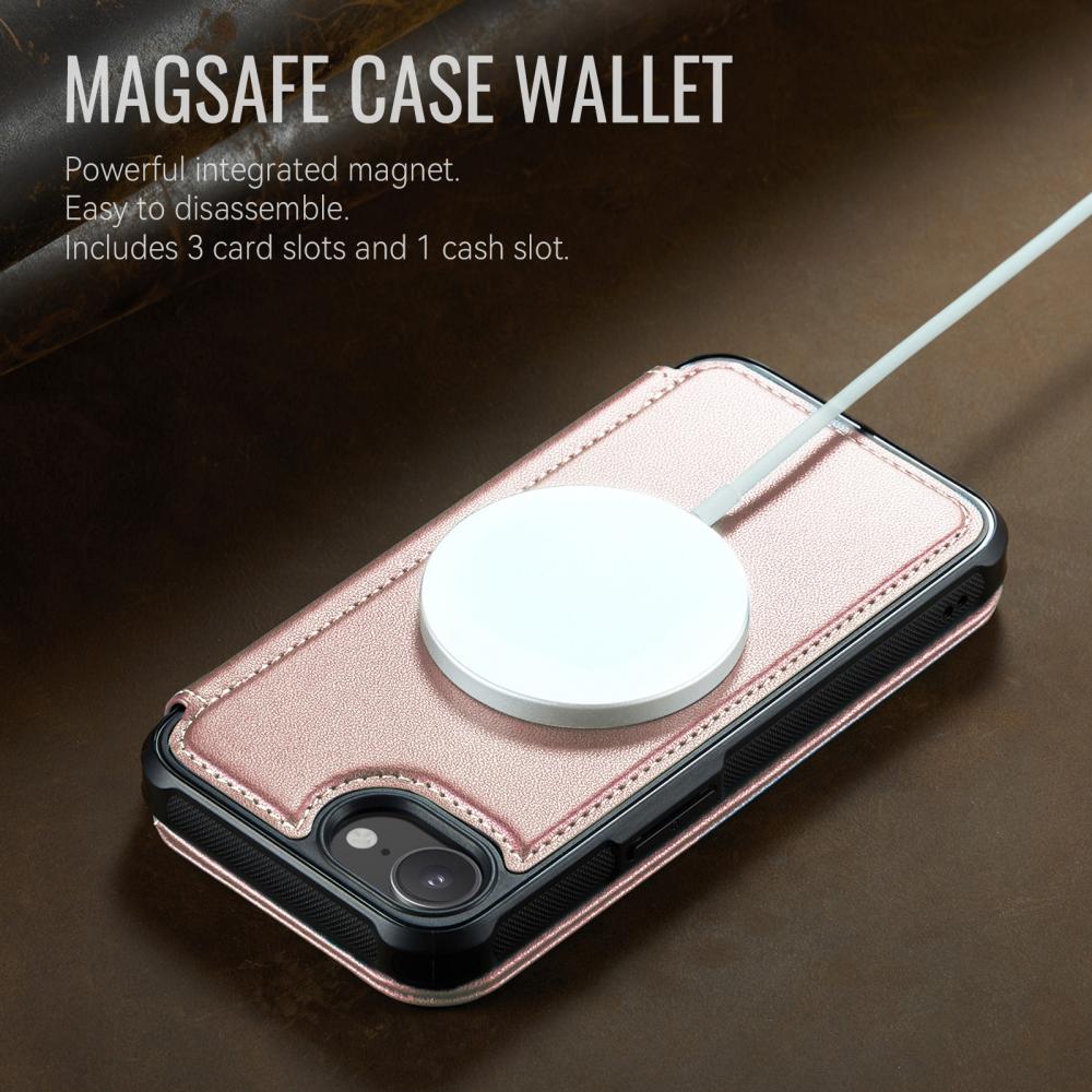 CASEME CASEME iPhone 16e/17e Skal RFID Plånbok Roséguld