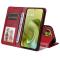  Motorola Moto G86 Power / G86 5G Fodral Läder Röd