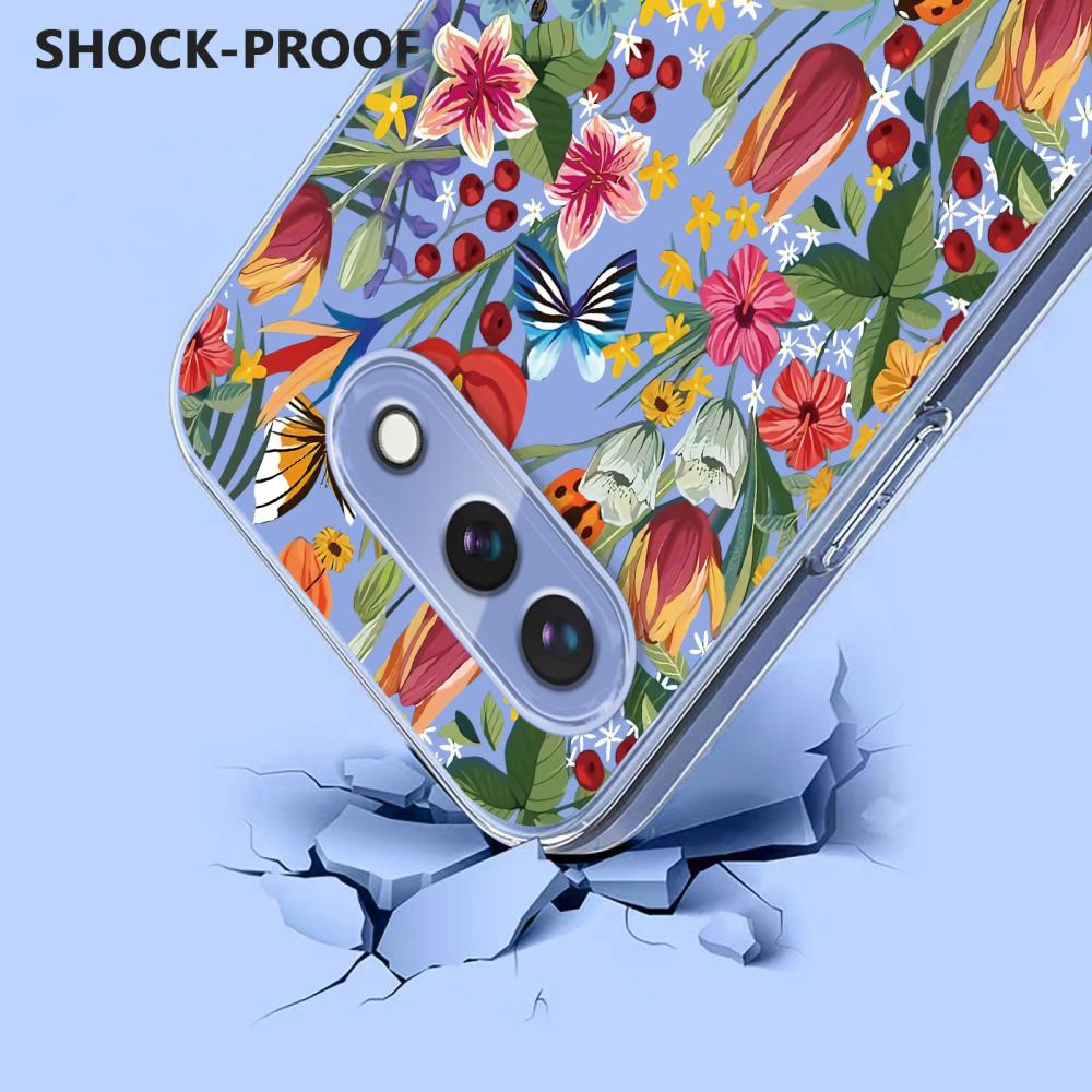  Google Pixel 10a Skal Med Tryck Blommor