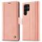 LC.IMEEKE LC.IMEEKE Samsung Galaxy S23 Ultra Flip Fodral Läder Rosa
