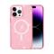  iPhone 15 Pro Skal MagSafe Glitter Hybrid Rosa