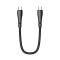 MCDODO MCDODO Snabbladdare 1.2m USB-C - USB-C Nylon Kabel - Svart
