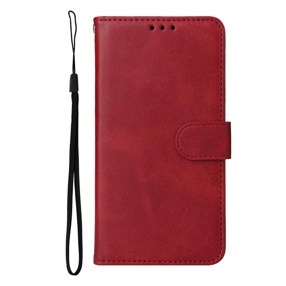 Motorola Moto G86 Power / G86 5G Fodral Läder Röd