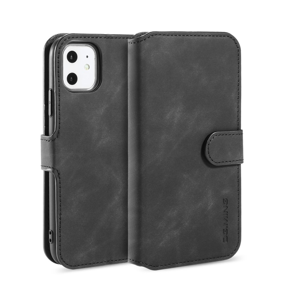DG.MING DG.MING iPhone 11 Fodral Retro Läder Svart